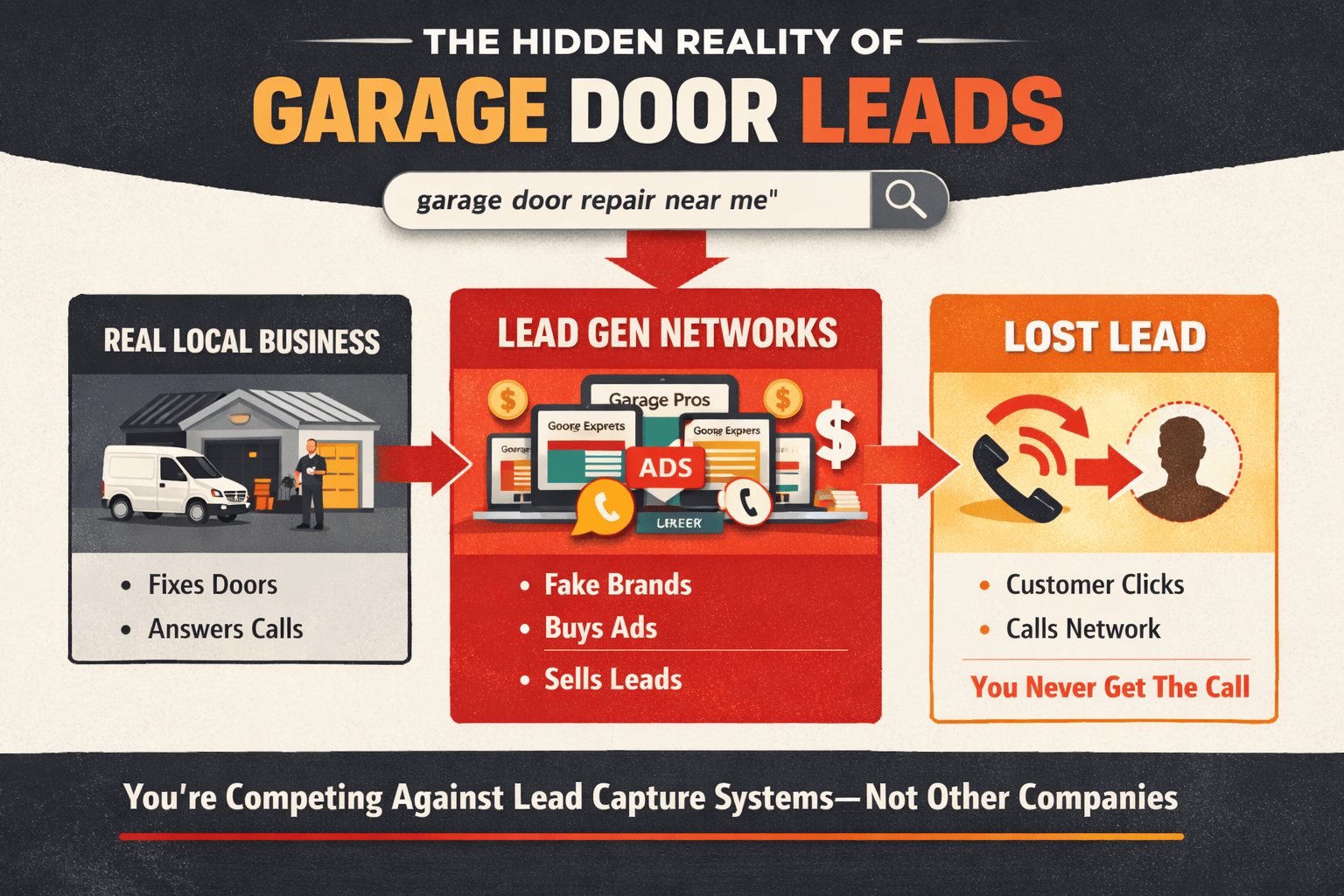Garage door companies losing to Google